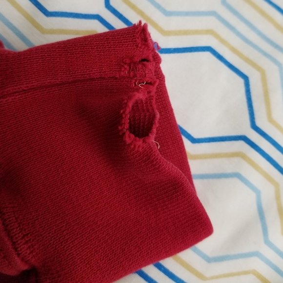 Vintage Mercedes Benz Embroidered Sweatshirt Red - Picture 6 of 8